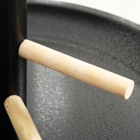 PawHut Portable Bird Play Stand, Parrot Perch Bird Feeder Station with Wheels, Stainless Steel Feeding Bowls, Tray, Gray(m-8)