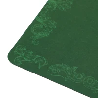 Soozier Poker Table Top Poker Mat for 6 Player, Green(m-9)