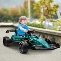 Qaba Aston Martin Licensed 12V Electric Go Kart, Kids Ride on Car with 4 Shock-Absorbing Wheels, Remote Control(m-8)
