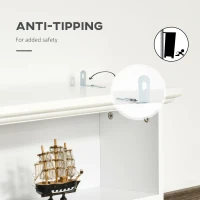 HOMCOM Hall Tree with Storage Bench, Entryway Bench with Coat Rack, Accent Coat Tree with Storage Shelves, Cabinet and Drawers for Hallway, Mudroom, White(m-7)