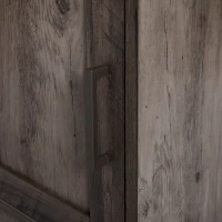 HOMCOM Narrow Hall Tree with Shoe Storage Bench, Rustic Entryway Bench with Coat Rack, Accent Coat Tree with Storage Shelves for Hallway, Mudroom, Brown(m-8)