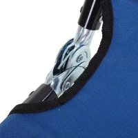 Outsunny Folding Chaise Lounge Pool Chairs, Outdoor Sun Tanning Chairs with 5-Level Reclining Back, Steel Frame for Beach, Yard, Patio, Blue(m-8)