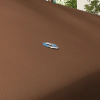 Outsunny 13' x 10' Gazebo Replacement Canopy, Gazebo Top Cover with Double Vented Roof for Garden Patio(TOP ONLY), Coffee(m-9)