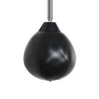 Soozier Lightweight Fast-Reflexes Speed Bag Boxing Punching Bag Wall Mount Height Adjustable, MMA, Martial Arts, and Boxing Equipment for Training at Home, Heavy-Duty, 9" H x 7" Dia.(m-9)