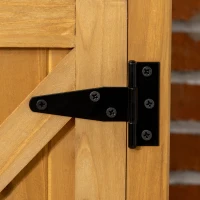 Outsunny Outdoor Storage Cabinet & Potting Table, Wooden Gardening Bench with Patio Cabinet and Magnetic Doors(m-10)