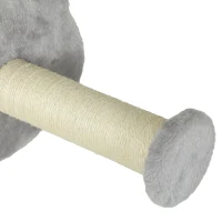 PawHut 4PCs Cat Wall Shelves with Steps, Scratching Posts, Ladder, Platforms, Toy Balls(m-9)