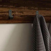 HOMCOM Hall Tree with Bench and Shoe Storage, 2-in-1 Entryway Storage Set with Shoe Bench and Coat Rack for Hallway(m-9)