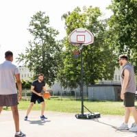 Soozier Portable Kids Basketball Hoop with Wheels(m-10)