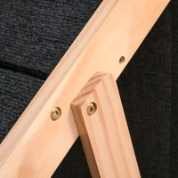 PawHut 25" 2-in-1 Pet Steps & Pet Ramp for Bed, Sofa, Car, & More, Foldable Portable Cat & Dog Ramp for Couch, Cat Stairs for Old Cats, Kitty & Dog Furniture(m-9)