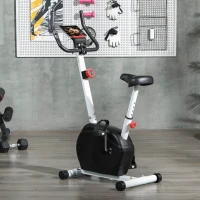 Soozier Quiet Exercise Bike Stationary Bike with 8-Level Magnetic Resistance, Heart-Rate Sensor(m-8)