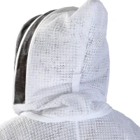 Outsunny Bee Suit for Men & Women, Beekeeping Jacket with Gloves & Ventilated Veil Hood, Multi-Size Protective Outfit, XXXL, Cream White(m-9)