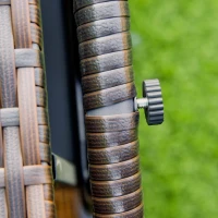 Outsunny Outdoor Rattan Wicker Lounge Chair with Footrest & Soft Cushion for Patio, Garden, Backyard, Khaki(m-9)