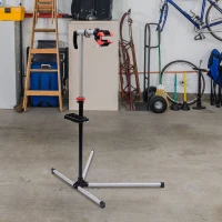 HOMCOM 47" To 75" Adjustable Bike Repair Stand Tool Tray Bicycle Cycle Rack Work(m-8)