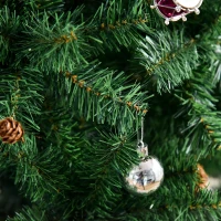 HOMCOM 6ft Green Christmas Tree Artificial Xmas Holidays Party with Decoration Ornament(m-9)