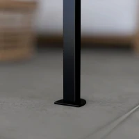 Outsunny 10' x 8' Outdoor Pergola and Patio Gazebo for Garden, Camper, Deck, Doors and Windows, Dark Gray(m-9)