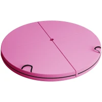 Soozier Foldable Crash Mat, Pole Padding with Carrying Handles and EPE Foam for Dance Training and Exercise, Pink(m-11)