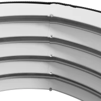 Outsunny Set of 2 Raised Garden Bed, Metal Planter Box with Safety Edging, Easy-to-assemble Stock Tank 2'x2'x1' Silver(m-9)