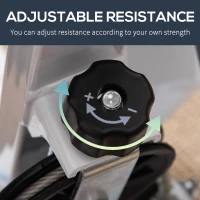 Soozier Twist Stepper Exercise Machine with Adjustable Resistance, LCD Screen - White & Blue(m-6)