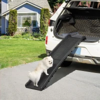 PawHut Pet Ramp for Dogs 61 Inch Long, Dog Ramps for Car, Truck, SUV, Foldable Portable(m-1)