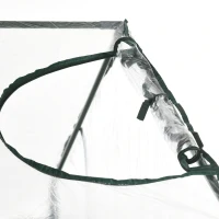 Outsunny 6 x 3.3 x 5.5ft Portable Garden Greenhouse Mini Flower Plant Growing Tent Outdoor Warm House Transparent PVC Tunnel Shed(m-9)