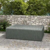 Outsunny Patio Furniture Cover for Outdoor Sectional Sofa Set Waterproof Windproof Oxford Fabric, 97" x 65" x 26", Dark Grey(m-8)