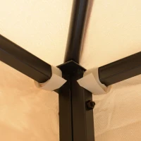 Outsunny 10x10ft Patio Gazebo, Outdoor Double Top Pavilion Canopy, Garden Event Party Tent Shelter, Yard Sun Shade Steel Frame w/ Mosquito Netting and Storage Tray(m-10)