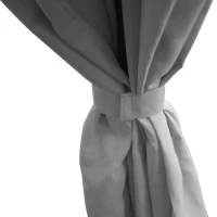 Outsunny 10' x 13' Outdoor Gazebo Patio Gazebo Canopy, Double Vented Roof, Steel Frame, Curtain Sidewalls, Sun Shade Shelter for Garden, Lawn, Backyard, Deck, Gray(m-8)