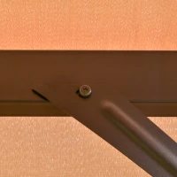 Outsunny 10' x 10' Retractable Pergola Canopy, Outdoor Gazebo with Sun Shade Canopy and Steel Frame, for Backyard, Garden, Patio, Deck, Brown(m-10)