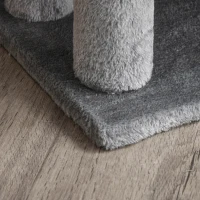 PawHut Cat Stairs for Bed, Couch 3 Steps, Small Cat Tree for Indoor Cats with Scratching Posts Toy Ball, 17.5" x 15.5" x 19"(m-10)