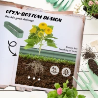 Outsunny 7.9' x 2' x 1.4' Galvanized Raised Garden Bed Kit, Metal Planter Box with Safety Edging, Green(m-5)