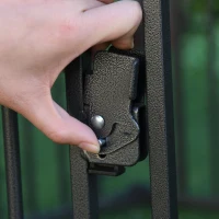 PawHut 48" x 41" Heavy-Duty Metal Dog Playpen, Outdoor Pet Cage Kennel, Puppy Exercise Fence Barrier with Weather-Resistant Polyester Roof, Locking Door, & Metal Frame(m-10)