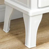 HOMCOM 24" Electric Fireplace Stove, 1000W/1500W Freestanding Fireplace Heater with Realistic 3D Flame Effect, Remote, White(m-10)