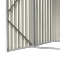 Outsunny 6x3 ft Garbage Can Shed, Horizontal Garbage Can Organizer with Double Door and Lid Rubbish Cover, for 2 Trash Cans, Green(m-10)