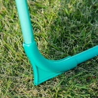 Outsunny Kids Table and Chair Set, Outdoor Folding Garden Furniture, Picnic Table for Patio Backyard, with Removable & Height Adjustable Sun Umbrella, Aged 3-6 Years Old,White(m-8)