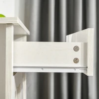 HOMCOM Farmhouse Sideboard Buffet Cabinet, Storage Cabinet with Barn Doors, Distressed White(m-9)