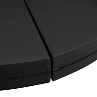 Soozier Foldable Crash Mat, Pole Padding with Carrying Handles and EPE Foam for Dance Training and Exercise, Black(m-7)