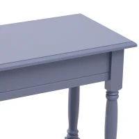 HOMCOM Console Table Modern Sofa Table with 2 Tier Shelves for Living Room, Entryway, Bedroom, Grey(m-10)