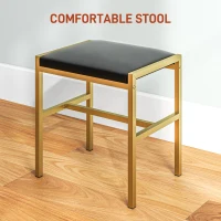 HOMCOM Makeup Vanity Table Set with Lighted Mirror, Stool, Drawers, Shelves, 2 Lighting Modes, Dressing Table, Black(m-6)