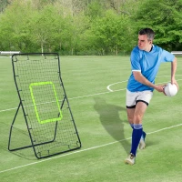 Soozier 4 x 5.7ft Volleyball Rebounder Net with Strike Zone, Baseball Lacrosse Training Net for Pitching and Fielding(m-1)