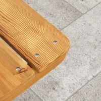 Outsunny Sensory Table 3 in 1 Toddler Water and Sand Table w/ Foldable Umbrella 2 Play Boxes Removable Top, 3-6 Years Old, Teak(m-8)