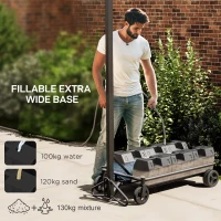 Soozier Foldable & Portable Basketball Hoop, 4.3-10.2' Adjustable Basketball Goal with 4 Wheels for Teenagers, Youth & Adults(m-7)