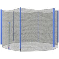Soozier Trampoline Net Enclosure, Trampoline Netting Replacement with Zippered Entrance for 8ft Round Trampoline(m-11)