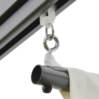 Outsunny 10'x10' Outdoor Pergola Gazebo with Retractable Canopy & Metal Frame & PA Coated Sun Shelter Door Porch Cover, Cream White(m-7)