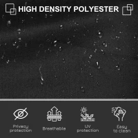 Outsunny 118" x 63" Side Awning, Retractable Privacy Screen & Driveway Guard, Instant Outside Screen, Wall, or Fence, Side Shade and Wind Block for Indoor Outdoor, Garden, Black(m-7)