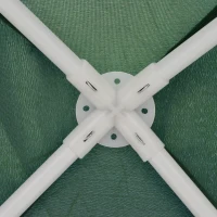 Outsunny 10x10ft Party Tent Canopy with Netting, Patio Screen House Slant Leg Outdoor Gazebo Sun Shade Shelter, Green(m-9)