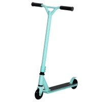 Aosom Stunt Scooter, Pro Scooter, Entry Level Freestyle Scooter w/ Lightweight Alloy Deck for 14 Years and Up Teens, Adults, Blue(m-1)