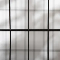 PawHut 36" Heavy Duty Dog Crate with Removable Tray, Lockable Wheels and Double Door, for Medium and Large Dogs, Black(m-8)