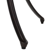 Outsunny 5 Pieces Outdoor Dining Set, Cast Aluminium Patio Table and Chairs with Parasol Hole, Patio Dining Set for 4, Brown(m-10)