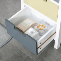HOMCOM 5-Drawer Dresser, Chest of Drawers, Tower Storage Cabinet for Living Room, Bathroom, Entryway(m-9)