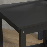 HOMCOM Counter Height Stools Set of 2, Farmhouse Bar Stools with Backs, Solid Wood Counter Stools for Kitchen Island(m-9)